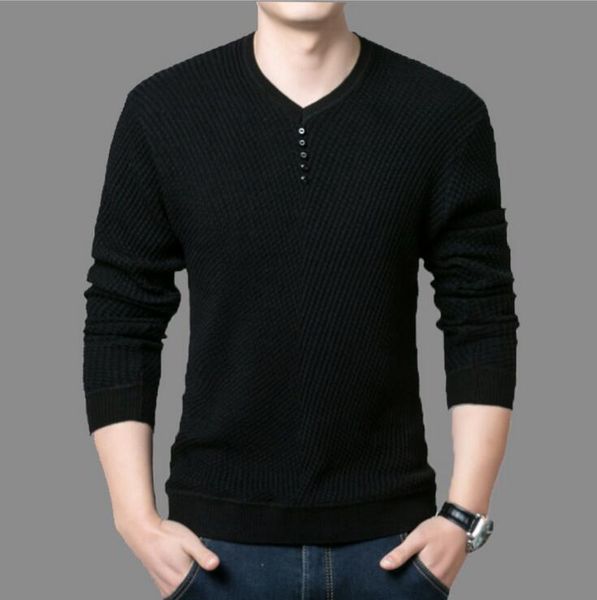 

vxo men pullover sweater v-neck sweaters mens striped pattern long sleeve cotton male pullovers, White;black