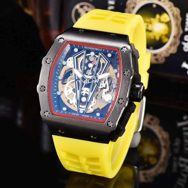 

high-end european and american hollow flower skull necklace watch business machinery mens watch factory direct supply one product dropshippi, Slivery;brown