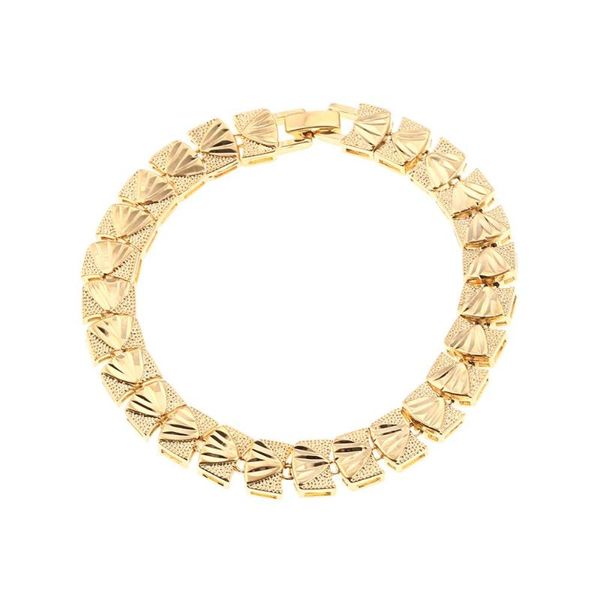 

cute women men gold color bracelet trendy copper link chain bracelet jewelry, Black