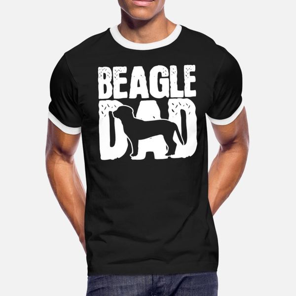 

beagle dad t shirt men printed 100% cotton round collar basic solid famous comfortable spring autumn slim shirt