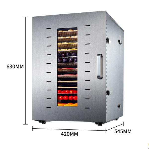 

susweetlife 16layers commercial fruit dryer large dried fruit machine bean dissolving pet meat air dryer household 220v
