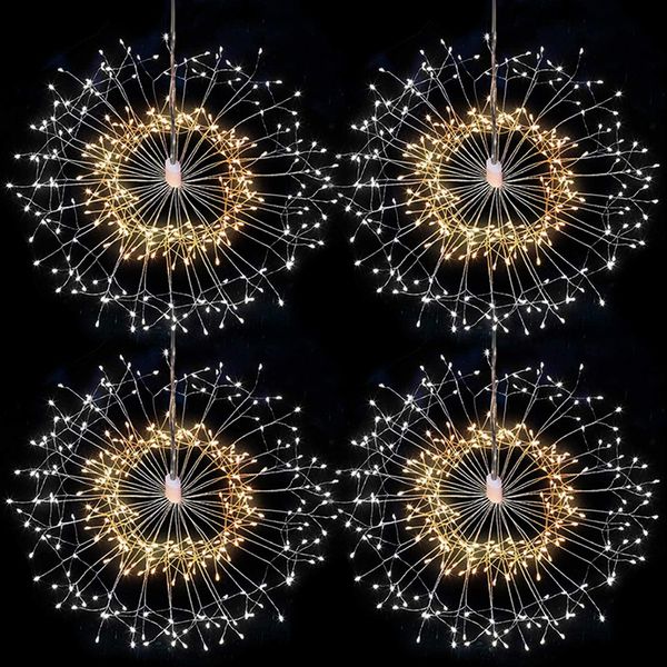

indoor dandelion shape rechargeable starburst decorative lighting led string light festive hanging light copper wire flower shape party