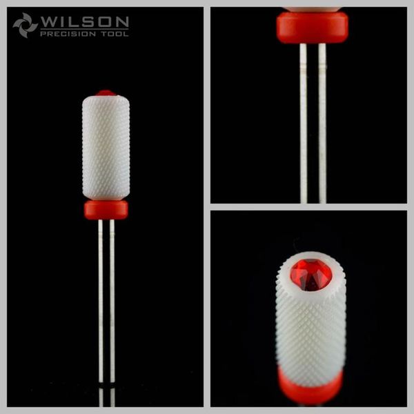 

nail drill & accessories crystal large barrel bit[corner radius] - fine(6100477) white ceramic bit