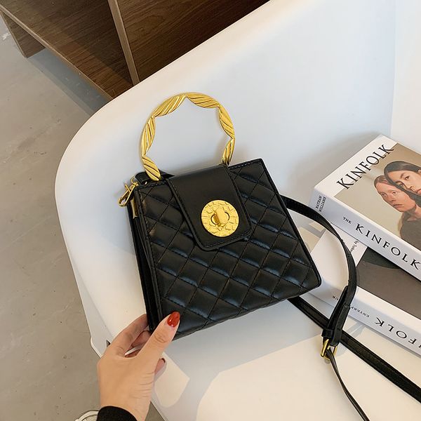 

lozenge bags for women 2020 new fashion pu leather women shoulder messenger bag handle small flap bag lady handbags