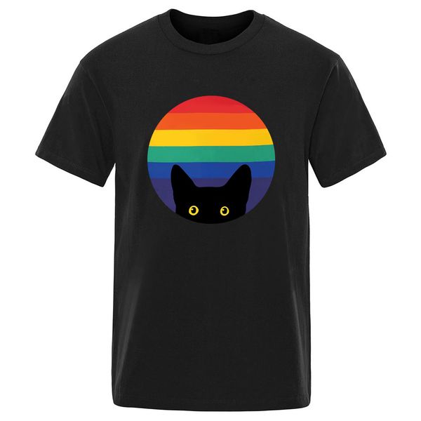 

funny cat short sleeve 100% cotton t-shirts mens fashion camisetas summer leisure casual 2020 graphic tshirts