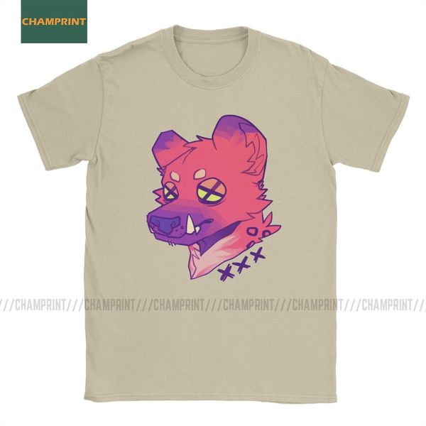 

triple xxx hyena t shirt men's pure cotton vintage t-shirt animal africa safari wilderness furry tee shirt short sleeve