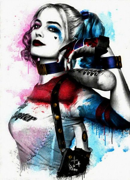 

г-н brainwash граффити harley quinn wall decor расписанную hd печати картина маслом на холсте wall art canvas картинки 200815