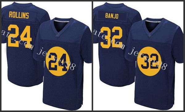 

green bay packers blue white nfl red 32 chris banj white 24quinten rollins red jersey, Black;red