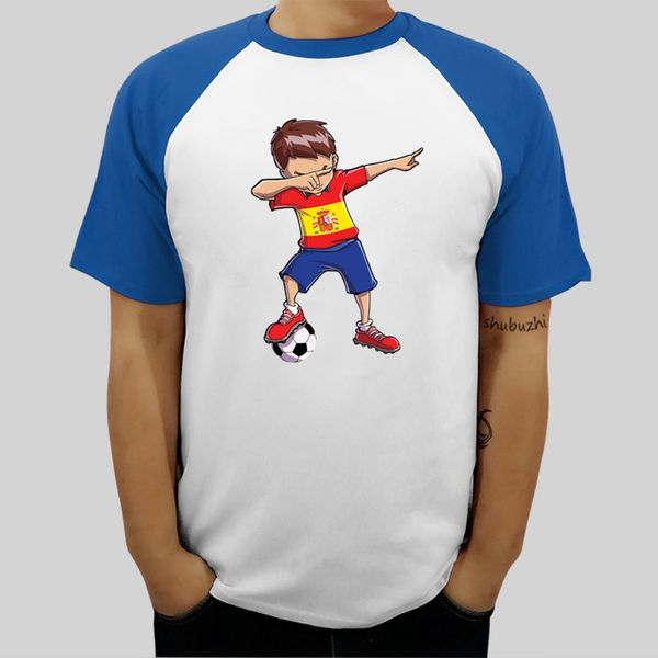 

new summer cool tee shirt dabbing soccers men raglan t shirt for boys spain spanish footballs funny fashion brand o-neck t-shirt