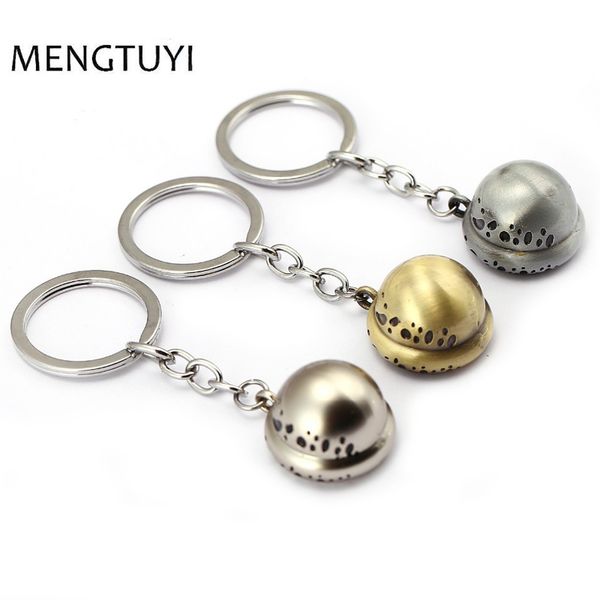 

j store one piece car keychain surgeons trafalgar law hat alloy pendant key chain women men jewelry chaveiro for bag toy gift, Silver