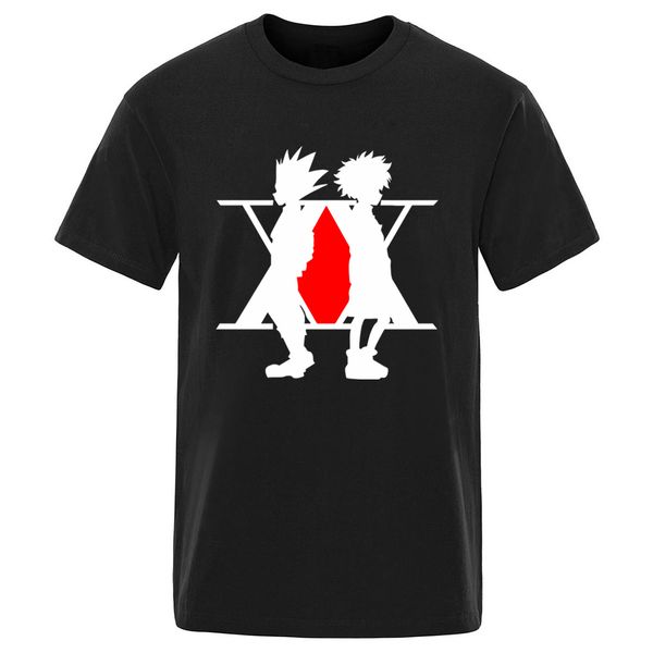 

full-time hunter ss cartoon oversize cotton t-shirt for man fashion summer camisetas hip hop casual 2020 ropa de hombre