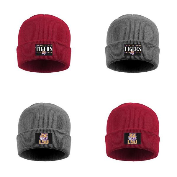 

fashion lsu tigers football basketball logo fine knit watch beanie hat hats usa flag marble print white, Blue;gray
