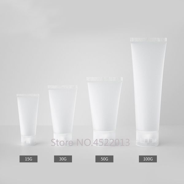 

storage bottles & jars 15g30g50g100g 100pcs empty cosmetic frosted emulsion bottle,cosmetic soft hose facil cleanser tubes,refillable squeez