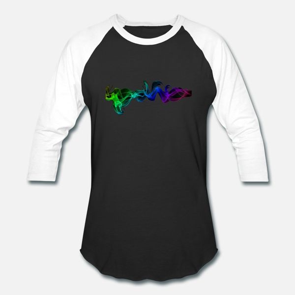 

colorful smoky waves t shirt men print cotton s-xxxl famous comical spring autumn slim shirt