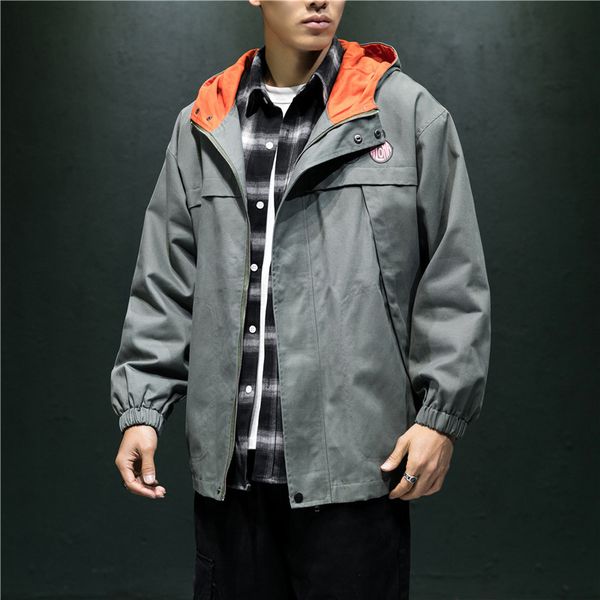 

Januarysnow Mens Jackets and Coats Autumn Hip Hop MensPocket Hooded Jacket Men Bomber Street Jacket Teen Top Jackets for Men Streetwear 2019