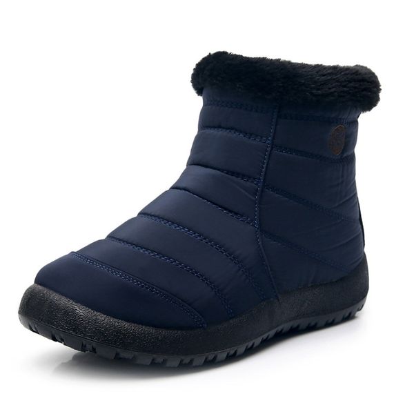 

2020 snow boots for women winter warm ankle short bootie casual waterproof shoes warm shoes woman comfort boots comfortable, Black