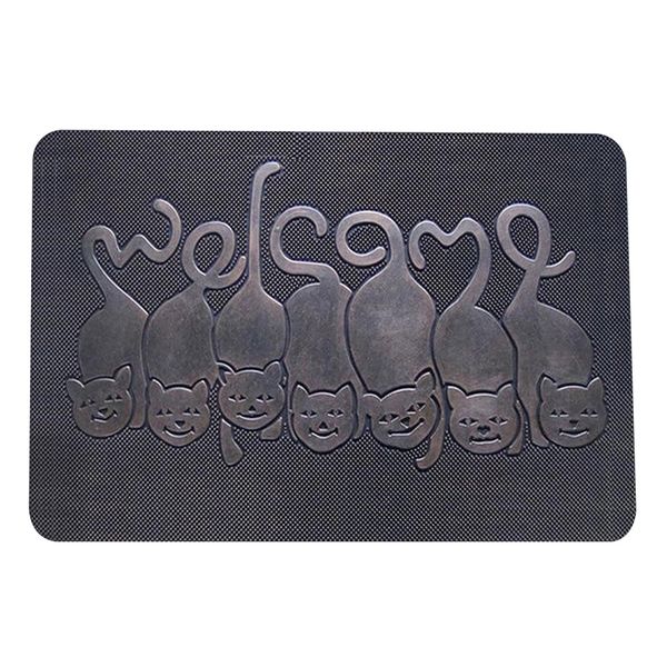 

non slip doormat 5d effect scroll border l welcome mat entrance front door