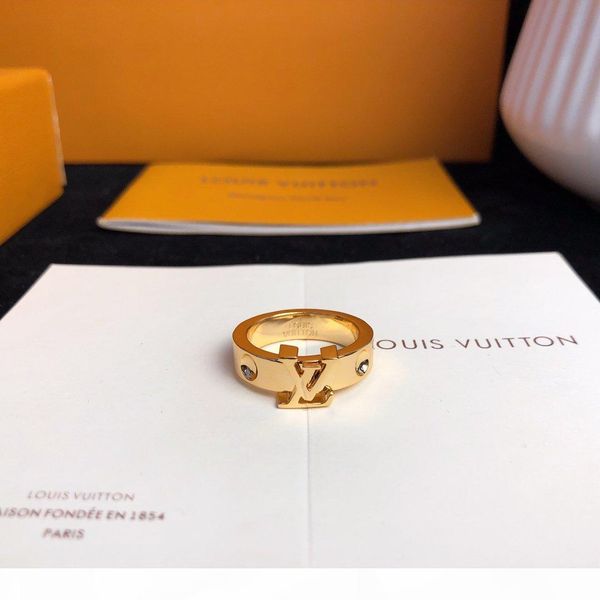 

new 18k gold rings for women men jewelry fashion luxury quality rings mens silver gold rose gold rings ladies classic accessories with box