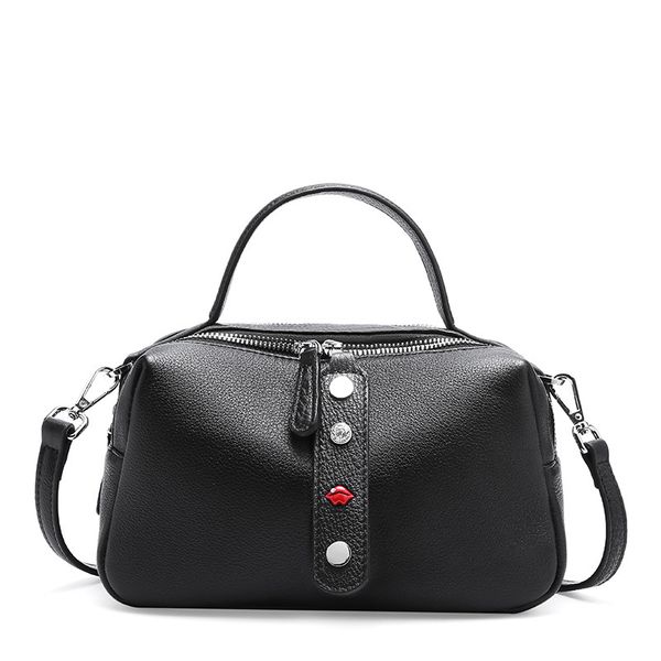 

new women's bag leather korean version of the wild layer leather soft pillow bag shoulder messenger women