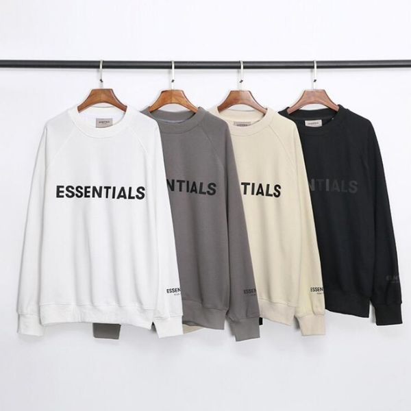 

мода мужской осень зима страх бог основа светоотражающего hoodie скейтборд сыпучего hoodie hoody туман unisex с капюшоном, Black