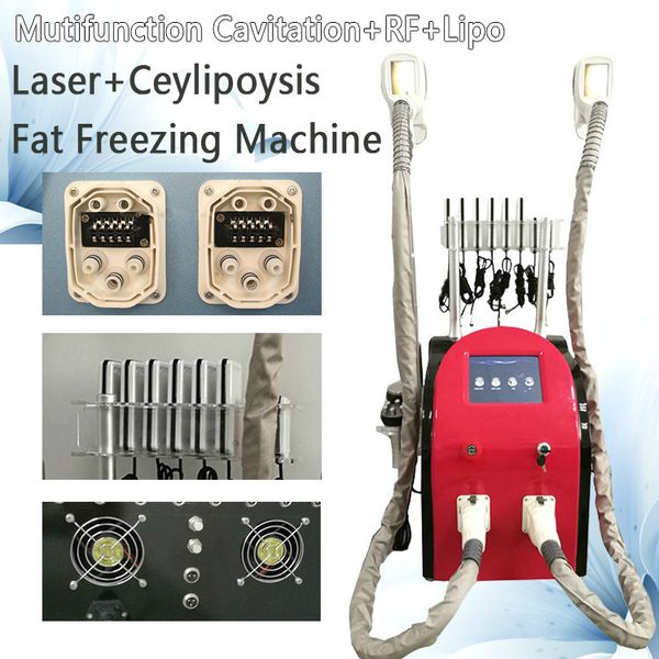 

2020 5 in 1 criolipolisis fat e slimming body machine single cryo handles 40k cavitation body rf home ues equipment ce