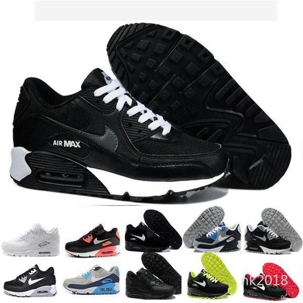 

2020 sneaker classic 90 men's and women's running shoes sports coach 90 air permeable outdoor running shoes nk18, Black