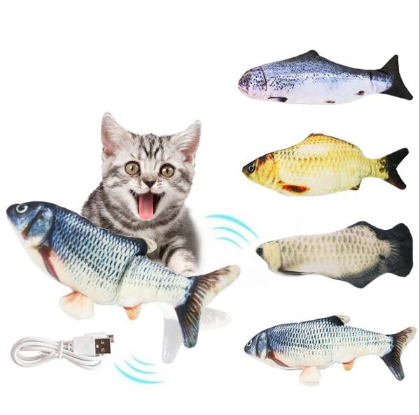 

epack electric simulation fish beating cat toys automatically tease cat toys catnip cat toy cute pet cats teeth catnip toys