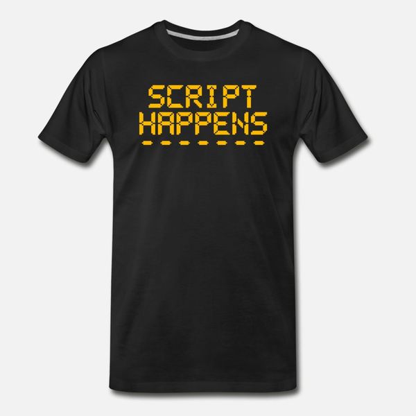 

computer programming script happens programmers t shirt men print cotton crew neck clothes fitness new fashion summer style cool shirt