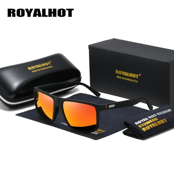 

royalnew polarized red sunglasses driving square sunglass men vintage brand eyewear women sun glasses, White;black