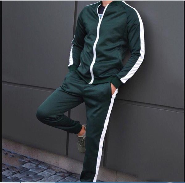 

4 colors black color casual men set fashion letter pattern mens sportwear tracksuit long sleeve hoodies drawstring long pant suit male, Gray