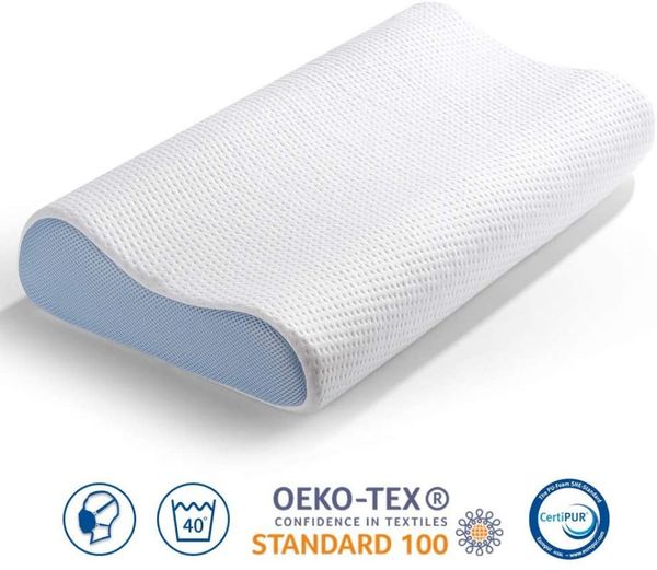 

memory foam pillow neck pillow orthopedic bedding made of bamboo fiber ergonomic for sleeping neck support pillows
