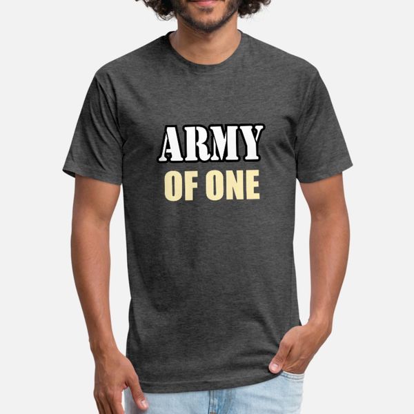 

army of one t shirt men designing cotton size s-3xl standard cute casual spring autumn pictures shirt