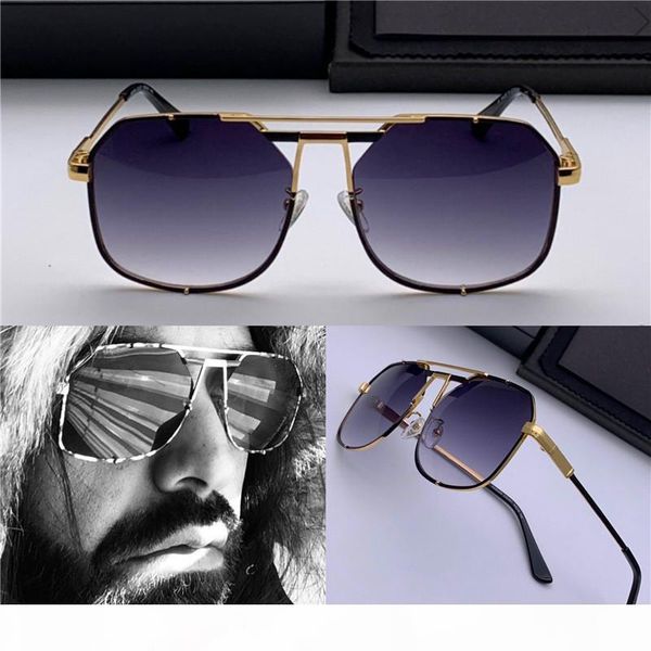 

new popular men german designer sunglasses 959 metal pilot retro frame sunglasses fashion simple avant-garde design style with case, White;black