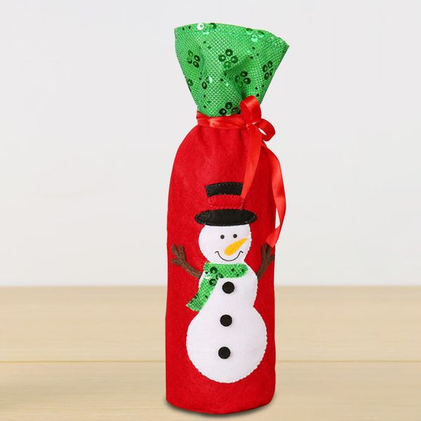 

portable gift cloth fabric wine bottle bag reusable party supplies pouch strap