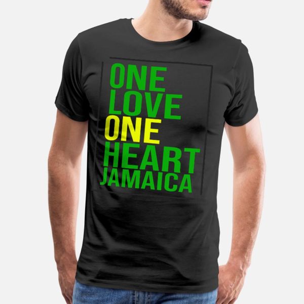 

one love one heart jamaica2 t shirt men custom 100% cotton size s-3xl vintage sunlight authentic summer style formal shirt