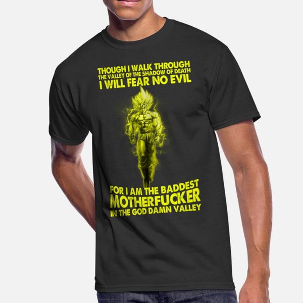 

super saiyan goku fear no evil t shirt men designs tee shirt o neck clothes crazy new style spring novelty shirt