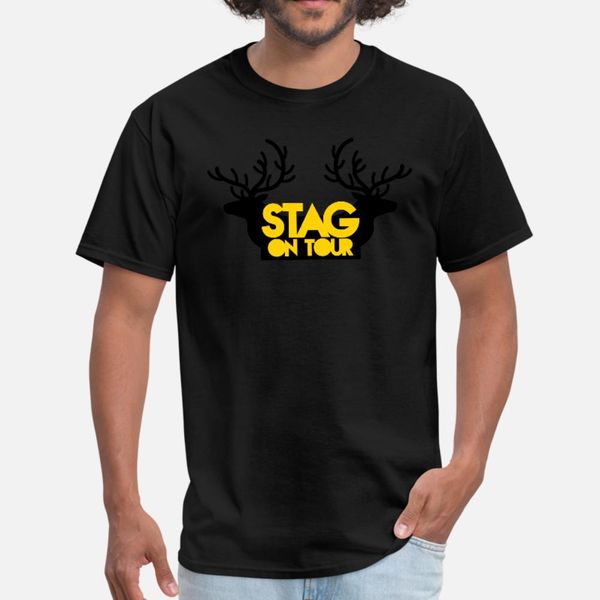 

bachelor stag on tour with reindeer stags t shirt men designing cotton o neck standard fitness humor spring autumn normal shirt