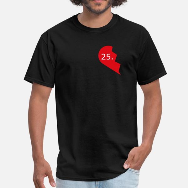 

paartner jahrestag geschenk 25 t shirt men personalized 100% cotton euro size s-3xl standard crazy new fashion spring autumn letter shirt