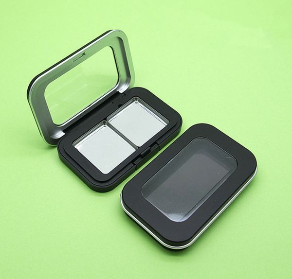 

2 grid lipstick plate empty bottle eye shadow box pressure makeup tool