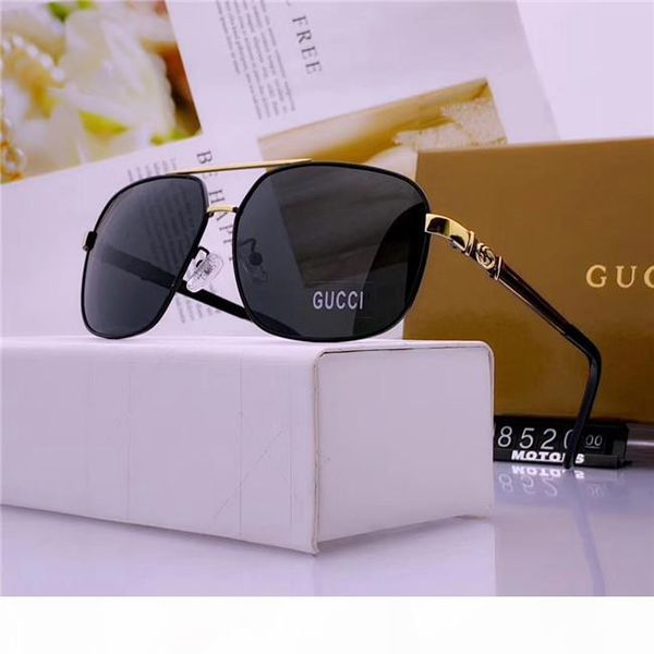 

brand oversized designer men sunglasses luxury restoring ancient sunglasses women driving metal frame glasses uv polarized with box-wx, White;black