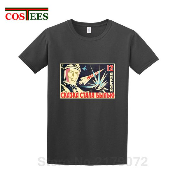 

vintage russia cccp yuri gagarin t shirt camiseta masculina soviet hero cosmonaut 1961 t-shirt leisure retro tshirt hipster tees
