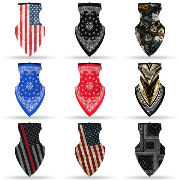 

fashion face mask headband neck gaiter motorcycle mask for women men print polyester face scarves#551, Black