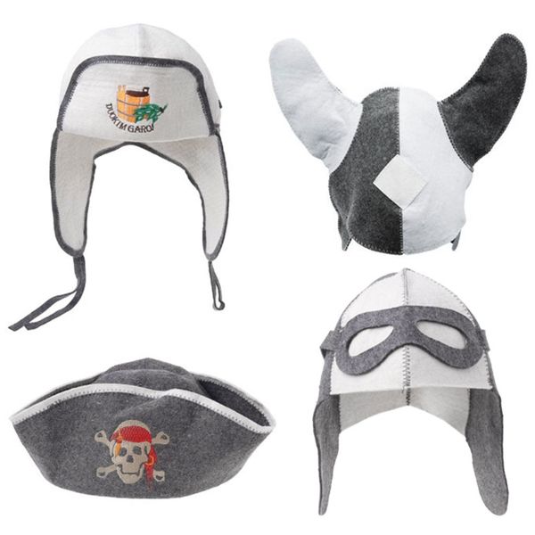 

bathroom accessories sauna hat wool felt anti heat banya cap for bath house head protection