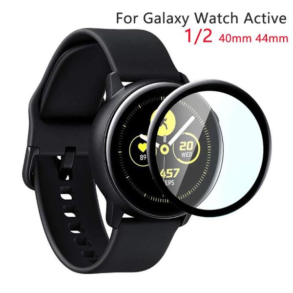 Uhrenarmbänder für Galaxy Active 2 44 mm 40 mm Sport 3D HD Full Screen Protector Film Zubehör Glas