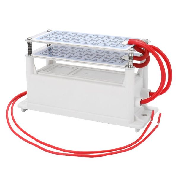 

10 г / ч 220в керамический генератор озона двойной встроенная плита озонатор воды очиститель воздуха для завода