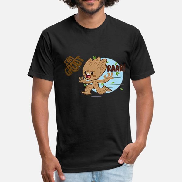 

i m groot t shirt men design short sleeve size s-3xl solid color sunlight comfortable spring slim shirt