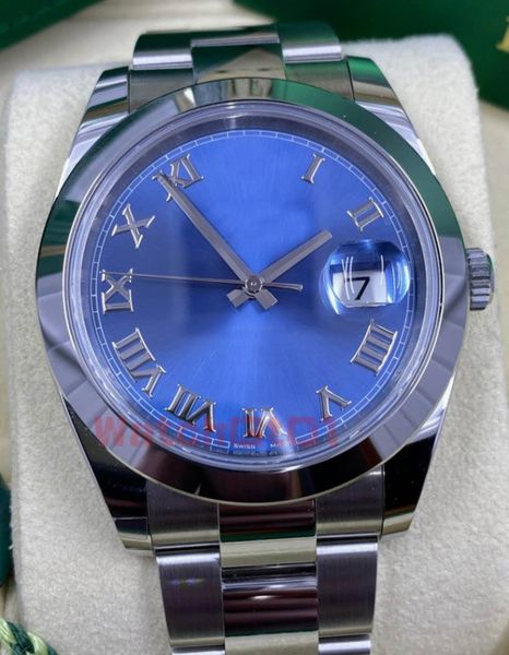 

mens watch datejust perpetual steel band gray baton 41mm smooth men automatic mechanical montre de luxe watch sapphire watches wrsitwatches, Slivery;brown