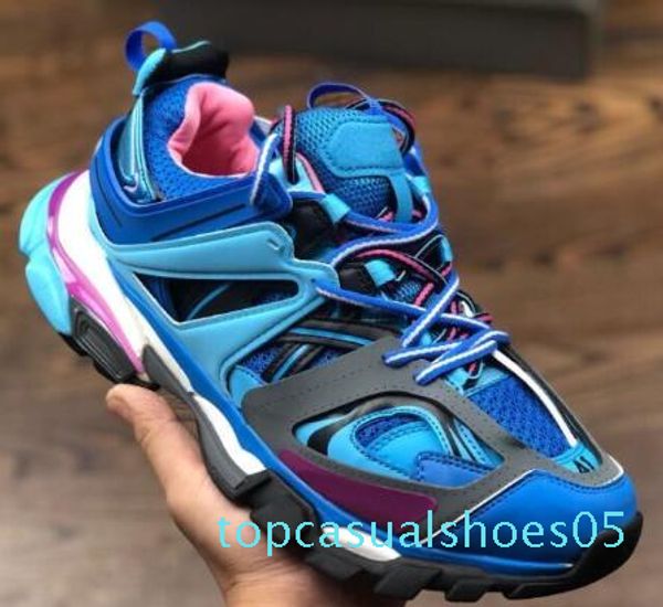 

triple s 3.0 track paris tess mens gomma trek red 2020 new arrival women des chaussure fashion scarpe femmes casual shoes sneakers t05, Black