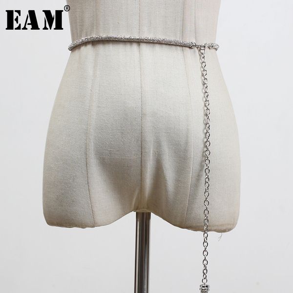 

eam] metal chain waistband stylish tassel waist rhinestone belt personality women new fashion tide all-match spring 2020 1u270, Black;brown