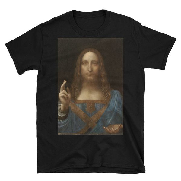 

leonardo da vinci salvator mundi kurzarm t shirt